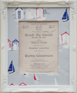 Personalised seaside musical themed print