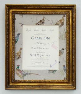 Game On vintage print