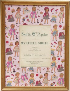 'Girlie Song' vintage advert